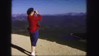 Colorado USA (1958): A Lady May Be Watching Car With Binoculars