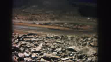 Colorado USA (1958): Long Road That Crosses A Path Of Small Stones And Trees