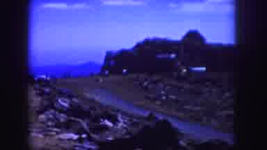 Colorado USA (1958): A Fuzzy Video With A Blue Tint That Depicts A Stream And A