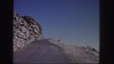 Colorado USA (1958): View Of Mountain Taken While Driving In Vehicle Traveling Up