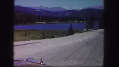 Colorado USA (1958): A Person Riding Down The Street Enjoying The View