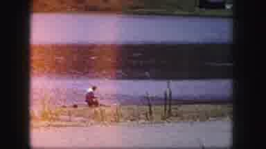 Colorado USA (1958): Two Persons Are Doing Horse Riding In The Roadside