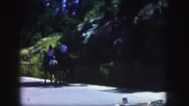 Colorado USA (1958): The Two Persons Are Doing Horse Riding Very Slowly