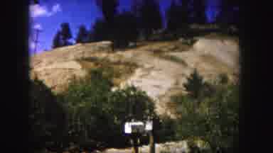 Colorado USA (1958): Hill Top With Pine Trees Telephone Poll Mailbox And Blue Sky