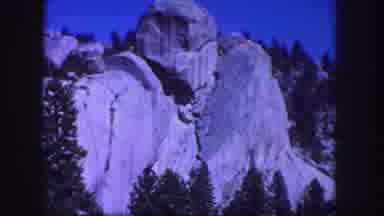 Colorado USA (1958): Trees Are Around The Large Rocks And It Is Looking Dangerous