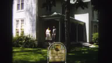 Denver Colorado (1958): An Older Couple Outside Getting Some Fresh Air On A Warm