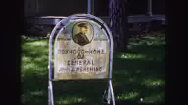 Denver Colorado (1958): Sign That Says "Boyhood Home Of General John J Pershing"