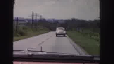 Denver Colorado (1958): The Car Lorry Is Going Very Fastly In The Roadside