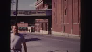Denver Colorado (1958): The Person Is Going To The Shop Crossing In The Traffic
