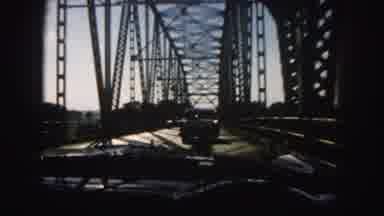 Denver Colorado (1958): A Car's Route When Passing Through A Bridge That Shows