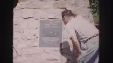 Denver Colorado (1958): The Person Is Seeing Very Interesting In The Rock