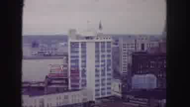 Denver Colorado (1958): A Panoramic View Of Skyscrapers In A Downtown City