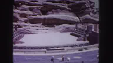 Denver Colorado (1958): Abandoned Ruins Being Visited By Tourists And Behind A