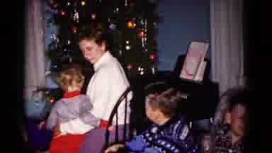 Hagerstown Maryland USA (1958): The Lady Is Having A Good Time With Her Kids At