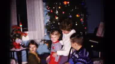 Hagerstown Maryland USA (1958): Christmas Gathering With Men Women And Children