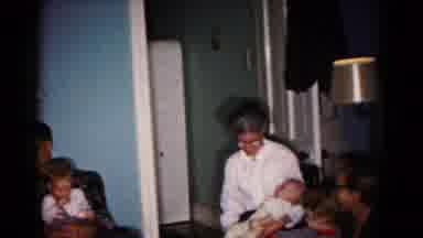 Hagerstown Maryland USA (1958): A Group Of Adults Hanging Out And Holding Their