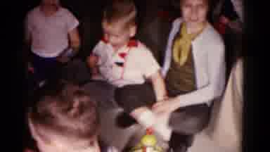 Hagerstown Maryland USA (1958): Children Sitting On A White Carpeted Floor Playing