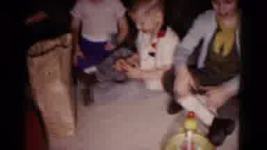 Hagerstown Maryland USA (1958): The Kid Has A Party With Friends And They Are