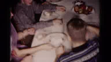 Hagerstown Maryland USA (1958): The Persons Are Eating Food In The Dining Table