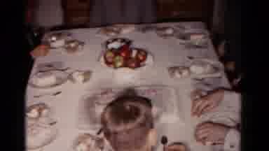 Hagerstown Maryland USA (1958): Many Of The Persons Are In The Dining Table And
