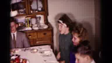 Hagerstown Maryland USA (1958): The Family Members Are Enjoyed To Eating With
