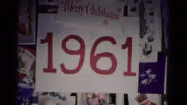 Hagerstown Maryland USA (1958): A Bunch Of Christmas Cards Pinned To A Wall With