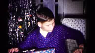 Hagerstown Maryland USA (1958): The Boy Was Very Excited About The Gift He