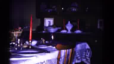 Hagerstown Maryland USA (1958): Dark Room With A Set Table A Big Cooked Turkey