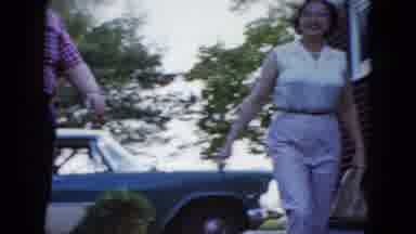 Las Vegas USA (1958): The Person Stop The Car And Dropped The Person
