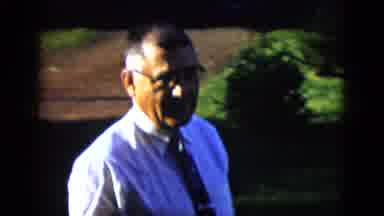 Las Vegas USA (1958): A Man Gets Out Of His Car To Meet His Wife