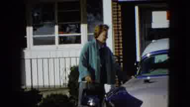 Las Vegas USA (1958): Lady Leaving House On Sunny Day