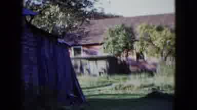 Las Vegas USA (1958): Scenic View Of A Grassy Field Set In Front Of A House By The