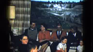 Las Vegas USA (1958): Group Shot Of A Lot Of People Sitting And Chatting Together