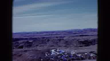 Las Vegas USA (1958): Slow Moving View Of A Barren Landscape With Lots Of