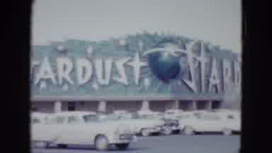 Las Vegas USA (1958): Camera Pans Left Looking At Building Called Stardust And