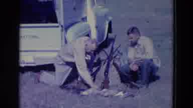 Omaha Nebraska USA (1958): Duck Hunters With Their Catches