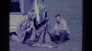 Omaha Nebraska USA (1958): The Persons Are Shooting The Birds For Eating They
