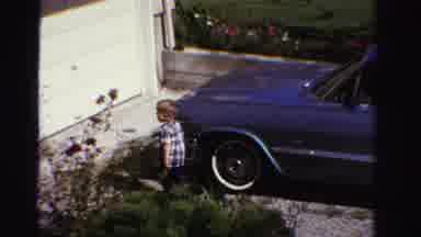 Ontario Canada (1958): The Little Boy Is Walking In The House