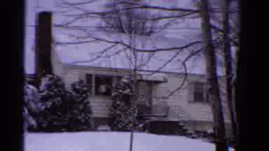 Ontario Canada (1958): A Winter Scene Of A House In The Trees Covered In Snow