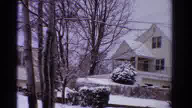 Ontario Canada (1958): Car Stuck On His Parking Spot Because Of The Snow And Cold