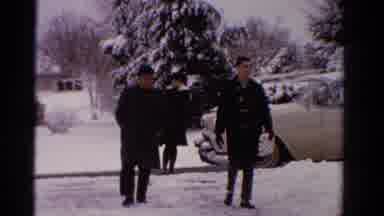 Ontario Canada (1958): The Winter Season Persons Are Wear A Hot Clothes And
