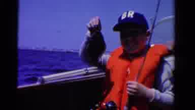 Ontario Canada (1958): Boy In Orange Life Vest And Blue Cap With White Letters