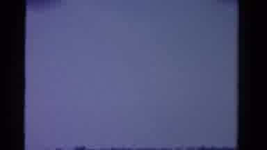 Ontario Canada (1958): 1950s Town During Dusk Without People Yet A Car Is In The