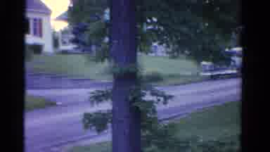 Ontario Canada (1958): A Street With A Car Parked On The Side A Couple Houses And