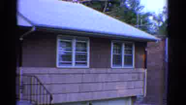 Ontario Canada (1958): Front Porch Of A Small Cabin House With Small Windows And