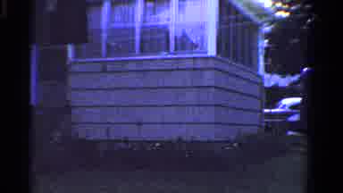 Ontario Canada (1958): House Father And Son Bicycle Trees Creepy Being Watched