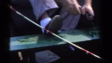 Ontario Canada (1958): Unidentified Man Fiddles With His Fishing Lure Attached To