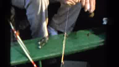 Ontario Canada (1958): The Person Is Doing Fishing In The Boat And Having The Fish