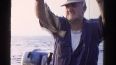 Ontario Canada (1958): The Person Is Doing To Collect The Fish In The Sea