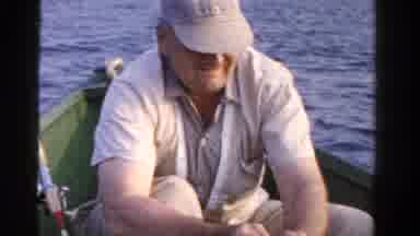Ontario Canada (1958): Sitting On The Boat They Catch The Bait And Fish